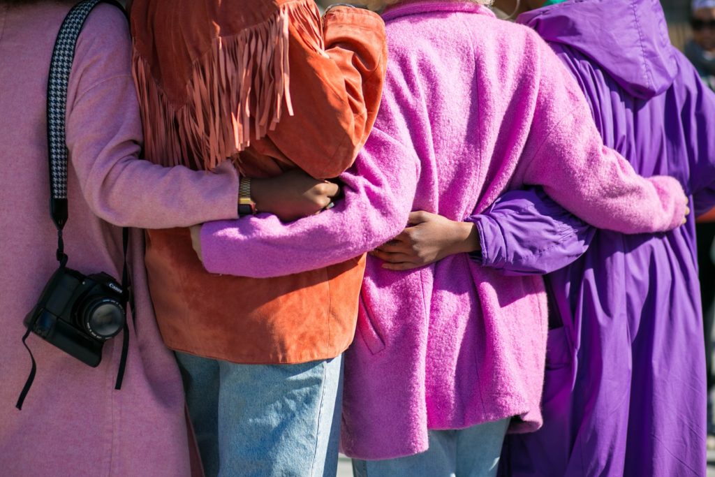 Women, group of friends